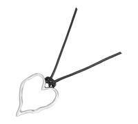 AOOOWER Collana con ciondolo geometrico, gioiello unico, collana regolabile in corda adatta per gli appassionati di moda moderna, 4.68x3.12in, CCB, Nessuna pietra preziosa