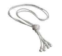 AOOOWER Collana lunga a catena per maglione, collana moderna di perle con più strati elegante per fashioniste