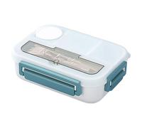 AOOOWER Contenitore per il pranzo con forchetta e cucchiaio, contenitore per alimenti, contenitori per la preparazione dei pasti, per adulti e bambini, contenitore diviso per microonde