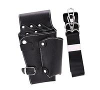 AOOOWER Custodia per forbici da barbiere multi tasca portatile PU con cinghie elastiche per strumenti da salone di archiviazione da viaggio parrucchiere strumento mobile organizer borsa