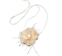 AOOOWER Delicata collana con ciondolo a forma di fiocco, bella collana girocollo da donna, elegante gioiello per costume da donna