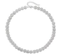 AOOOWER Delicata collana con ciondolo a forma di fiore gotico, collana girocollo delicata per individui alla moda