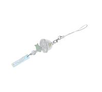 AOOOWER Delicato portachiavi a forma di coppia con elegante ciondolo nero a forma di bambola dell'amore, per portachiavi e portachiavi, 10cm, lega e cotone, Nessuna pietra preziosa