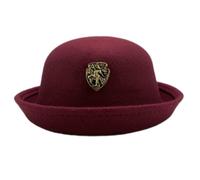 AOOOWER Elegante cappello di lana traspirante cappello a bombetta Fedora tesa rovesciata versatile per uomini, donne e bambini cappelli da donna, Porpora, M