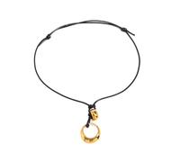 AOOOWER Elegante collana a cerchio ornamento con disegni intricati per donne alla ricerca di accessori alla moda e significativi, Acciaio inossidabile