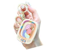 AOOOWER Grazioso portachiavi a forma di serpente con zodiaci, con eleganti diamanti per gli appassionati di moda, 4.3x11cm, Lega, Nessuna pietra preziosa