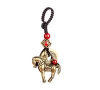 AOOOWER Grazioso portachiavi con zodiaci, con disegni di animali e zodiaci, con eleganti diamanti per gli appassionati di moda, 5.5x3.1x0.7cm, Ottone, Nessuna pietra preziosa