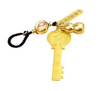 AOOOWER Grazioso portachiavi con zodiaci, con disegni di animali e zodiaci, con eleganti diamanti per gli appassionati di moda, Size 2.5x6cm/0.98x2.36inch, Ottone, Nessuna pietra preziosa