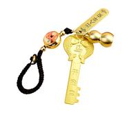 AOOOWER Grazioso portachiavi con zodiaci, con disegni di animali e zodiaci, con eleganti diamanti per gli appassionati di moda, Size 2.5x6cm/0.98x2.36inch, Ottone, Nessuna pietra preziosa