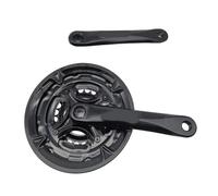 AOOOWER Guarnitura in alluminio sottile 170mm Braccio 3x8 Velocità Triplicate Corona Per Velocipiedi Montagna 24/34/42T Denti Contro Usura Ciclo Guarnitura Acciaio Alluminio