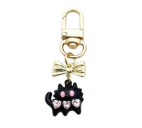 AOOOWER Little Monsters - Ciondolo a forma di gatto, per cellulare, per appendere la corda, decorazione per borsa, portachiavi, 18.4x19.4mm, Lega, Nessuna pietra preziosa