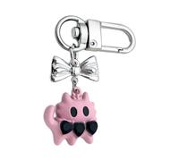 AOOOWER Little Monsters - Ciondolo a forma di gatto, per cellulare, per appendere la corda, decorazione per borsa, portachiavi, 18.4x19.4mm, Lega, Nessuna pietra preziosa