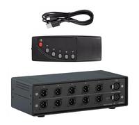 AOOOWER MultiChannel XLR Switcher Segnali Suoni Router 1Input A 5Output Per Installazioni Professionali Basso Rumore -90dB XLR Splitter Switcher