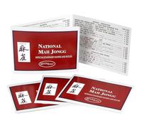 AOOOWER National Mah Jongg - Carta ufficiale per le regole standard, nuova edizione, adatta per principianti, stampa grande, set di 4 libri uguali