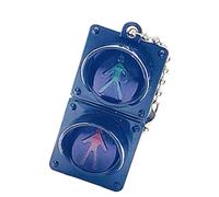 AOOOWER Piccolo LED Semaforo Portachiavi Pendente Realistico Segnali Luce Ornamento Portachiavi Moda per Bambini, Size Approx. 0.9x2.79inch2.3x7.1cm, Materiali misti, Senza pietre preziose