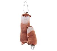 AOOOWER Portachiavi a forma di foca/pinguini/lontre, ornamento a forma di bambola di peluche, portachiavi, decorazione alla moda per telefoni e borse, 3.9x3.9in, lega di stoffa, Nessuna pietra