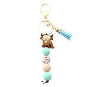 AOOOWER Portachiavi a forma di stella marina in morbido peluche, accessorio robusto a forma di stella marina, sfera pelosa, accessorio per la moda, 8cm, Pelliccia di coniglio imitazione, Nessuna