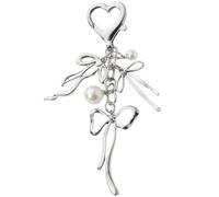 AOOOWER Portachiavi a forma di stella marina in morbido peluche, accessorio robusto a forma di stella marina, sfera pelosa, accessorio per la moda, 8cm, Pelliccia di coniglio imitazione, Nessuna