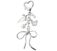 AOOOWER Portachiavi a forma di stella marina in morbido peluche, accessorio robusto a forma di stella marina, sfera pelosa, accessorio per la moda, 8cm, Pelliccia di coniglio imitazione, Nessuna