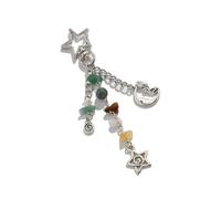AOOOWER Portachiavi a forma di tartaruga 3D, accessorio alla moda a forma di animale, decorazione per borsa, 3.1x11.5cm, Plastica, Nessuna pietra preziosa