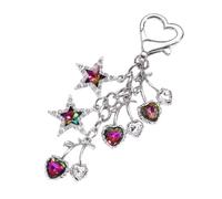 AOOOWER Portachiavi a forma di tartaruga 3D, accessorio alla moda a forma di animale, decorazione per borsa, 3.1x11.5cm, Plastica, Nessuna pietra preziosa