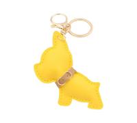 AOOOWER Portachiavi con ciondolo a forma di cuore con ciondolo a forma di crocifisso con ciondolo a forma di cuore, con perline e ciondolo, 15.3cm, Lega+smaltato+acrilico, Nessuna pietra preziosa