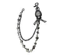 AOOOWER Robusta lega dadi collegamento Jean catena di moda accessorio per stili punk e gotici in streetwear moda pezzi catena camionista