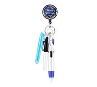 AOOOWER Set di penne retrattili per infermiere, con pratica clip, pratiche penne per infermieristica, scrittura per documentazione professionale, 13.5*9.2cm, plastica acrilica, Nessuna pietra preziosa
