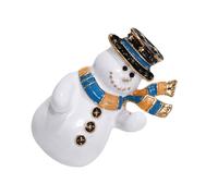 AOOOWER Spilla unica a forma di albero di Natale con strass unici albero di Natale pupazzo di neve spilla da donna, SizeApprox.5.7x4.9cm/2.24x1.93inches, Zinco, Nessuna pietra preziosa
