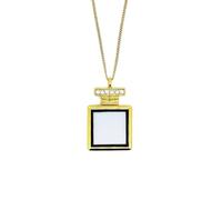 AOOOWER Sublimazione Collane Profumo Bottiglia Pendente Collana Foto Pendenti Collana Charm