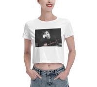Aoopduhs Timothee Star Chalamet T-Shirt da Donna Girocollo in Cotone a Maniche Corte Slim T-Shirt Corta