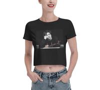 Aoopduhs Timothee Star Chalamet T-Shirt da Donna Girocollo in Cotone a Maniche Corte Slim T-Shirt Corta