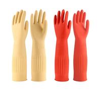 AOOPOO 2 Paia Guanti In Gomma Resistenti, Guanti da Cucina Riutilizzabili e Durevoli con Impugnatura Antiscivolo per Il Lavaggio Dell'auto, Lavaggio dei Piatti,Pulizie Domestiche e Il Giardinaggio