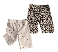 AOOPOO - Confezione da 3 Pantaloncini Ciclismo per Bambine 1-9 Anni: Estivi in Cotone Adolescenti e Bambini, Ideali Danza, Educazione Fisica, Ginnastica; Traspiranti Indossare sotto Il Vestito