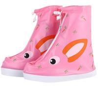 AOOPOO Protezioni per Scarpe per Bambini Copriscarpe da Pioggia con Striscia Elastica e Cerniera Leggera e Riutilizzabile Copriscarpe Impermeabili Antiscivolo per Bambini Sovrascarpe