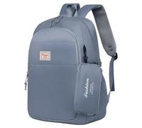 AOOPOO Zaino Scolastico Unisex per Ragazze e Ragazzi delle Scuole Elementari e Medie, Leggero Capiente con Scomparti Multipli, Tinta Unita, con Astuccio per le Matite