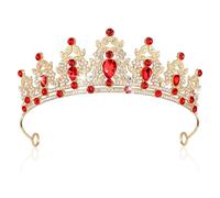 AOOSA Corona da Donna, Corona da Regina, Copricapo da Principessa con Cristalli, Corone da Sposa, Copricapo con Strass Scintillanti, Adatta per Feste, Compleanni, Decorazioni per Matrimoni