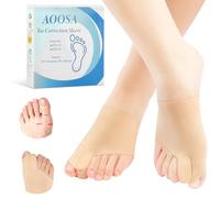 AOOSA Tutore Alluce Valgo, 1 Paar Calzini per Alluce Valgo, Correttore Alluce Valgo e Separatori con gel di silicone integrato, Protezione Dita Piedi per Alleviare Il Dolore