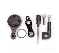 AOOSIR Stabilizzatore Ammortizzatore Stabilizzatori Moto Ammortizzatore di Sterzo Staffa per YZF R1 2002 2003 2004 2005 2006 2007 2008 2009 2010 2011 2012 2013 2014 2015 (Colore : Black Bracket)