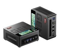 AOOSTAR GEM12 PRO Max Mini PC, nero Ryzen 7 8845HS Mini Gaming PC 32GB DDR5 RAM 1TB SSD M.2 2280 PCIE4.0, Mini Desktop Computer 4K 3-Display/OCULINK/2xUSB4/HD2.1/DP1.4/2x 2,5G RJ45/WiFi6