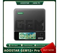 AOOSTAR GEM12+ Pro Mini PC con display, sblocco delle impronte digitali, AMD Ryzen 7 Pro 8845HS 8 Core Max 5,1 GHz, 32 GB di RAM 1 TB SSD, BT 5.2 AOOSTAR GEM12+ Pro
