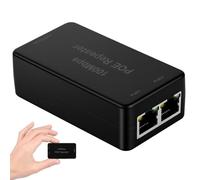 AOOSU Extender PoE a 2 Porte, Switch Ethernet 2 Porte, Ripetitore PoE IEEE802.3af/at (30 W) con 100 Mbps, Fornisce Potenza Fino a 100 Metri, per Telecamera IP/Dispositivo Poe