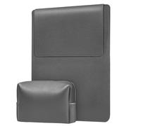AOOSU Pollici Custodia Laptop, 15/16 Pollici Laptop Sleeve, Sottile, con Supporto Regolabile e Piccola Borsa per Trasporto, Compatibile con Adatta Laptops Notebook, HP, Acer, Asus (Grigio)