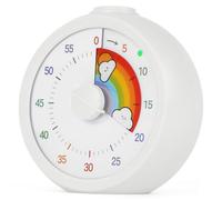 AOOSU Timer Visivo Per Bambini, Timer Desktop Strumento con Funzione di Pausa, Tempo Per Bambini, Conto alla Rovescia Silenzioso, Produttività Per Studio, Lezioni, Cucina, Gestione Del Tempo(Nuvole)