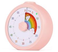 AOOSU Timer Visivo Per Bambini, Timer Desktop Strumento con Funzione di Pausa, Tempo Per Bambini, Conto alla Rovescia Silenzioso, Produttività Per Studio, Lezioni, Cucina, Gestione Del Tempo(Nuvole)