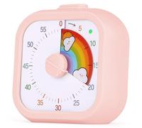 AOOSU Timer Visivo Per Bambini, Timer Desktop Strumento con Funzione di Pausa, Tempo Per Bambini, Conto alla Rovescia Silenzioso, Produttività Per Studio, Lezioni, Cucina, Gestione Del Tempo(Nuvole)