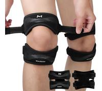 AOOSU Tutore Ginocchio Rotulea, 2pezzi Ginocchiera Rotulea Regolabile, Cinturino al Ginocchio Regolabile, per Calcio, Basket