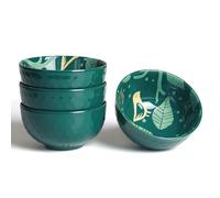 AOOSY Set di ciotole per cereali in porcellana, 350 ml, ciotola per riso, ciotola per zuppa, ciotola per insalata, insalata, zuppe, ramen, riso, dessert 4 pezzi