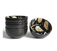 AOOSY Set di ciotole per cereali in porcellana, per insalata, zuppe, ramen, riso, dessert