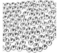 AOOTE Flatback Cristallo Strass, 3000 Pezzi Cristallo Hotfix Strass, 5mm Perline Semicircolari in Resina, Cristalli Decorativi Dispersione per Tazze, Nail, Art, Scarpe, Biglietti Regalo, Bianco